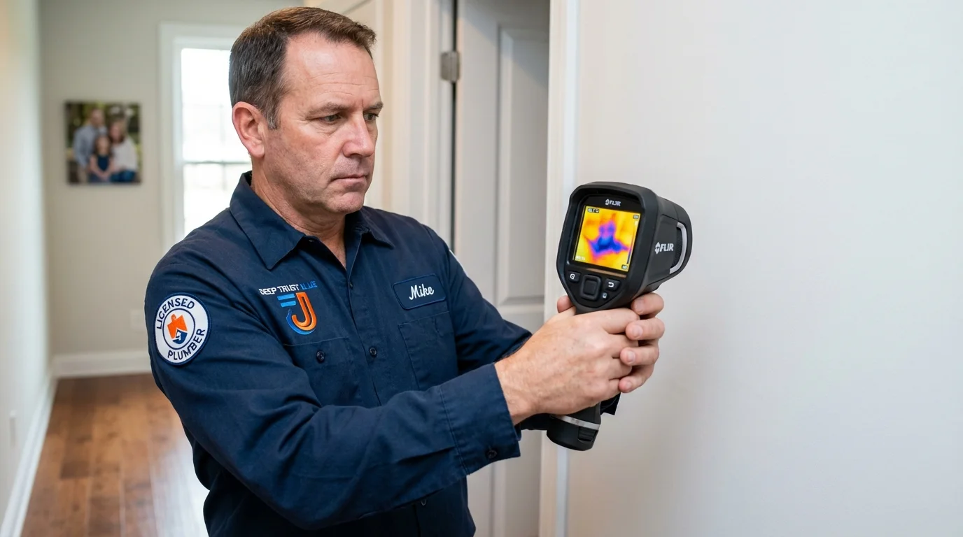 Thermal imaging leak detection by Johns Plumbing LLC in Thurmont